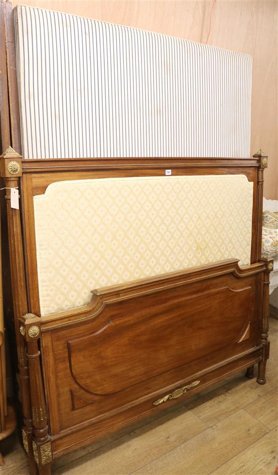 An Empire style bed W.146cm